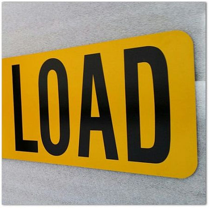 Aluminum "Over Size Load" Sign 12x60