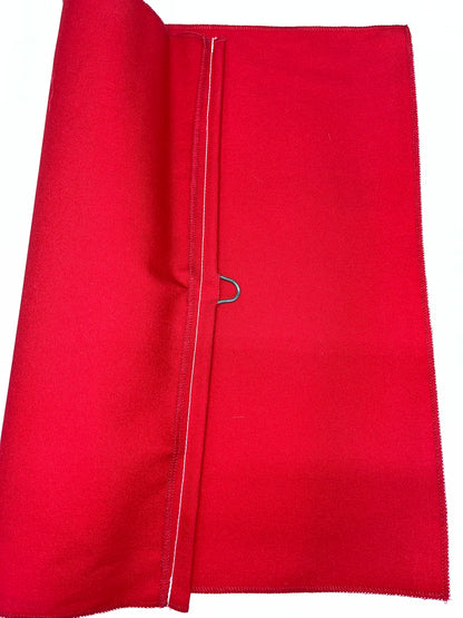 True Red Cloth Flag with Wire Spreader, 18"
