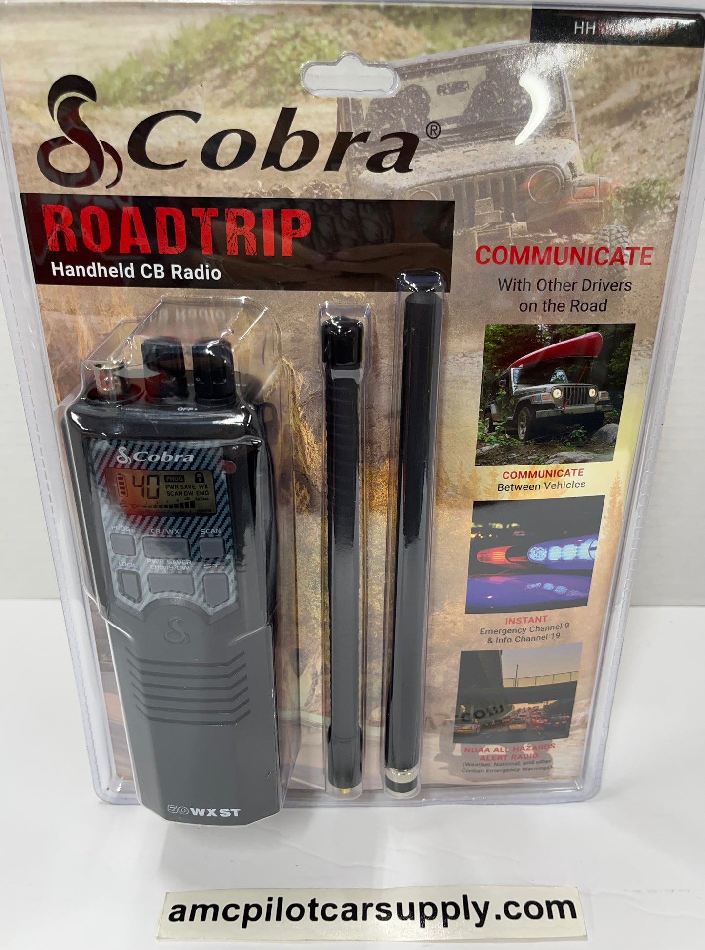 Cobra Handheld Road Trip with Magnetic Mount Antenna