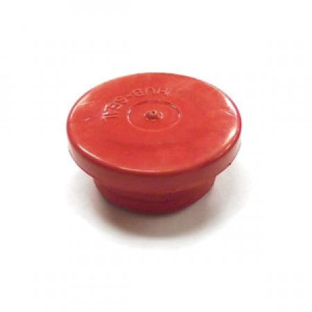 Red Rubber 1-1-8" Vented Hub Cap Plug  4pk