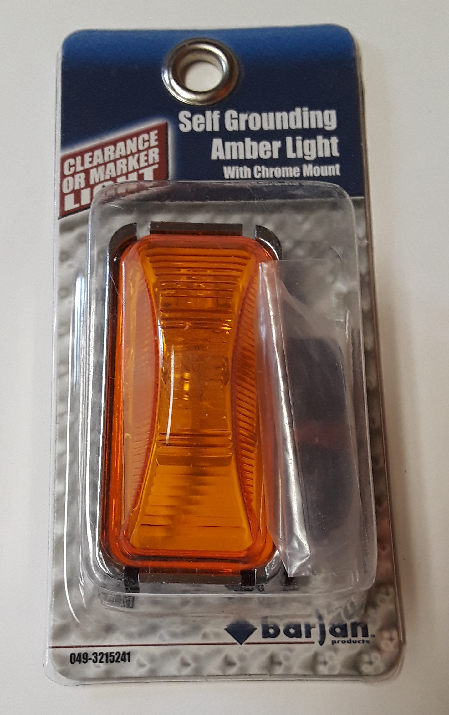 Self-Grounding Clearance-Marker Light with Chrome mount