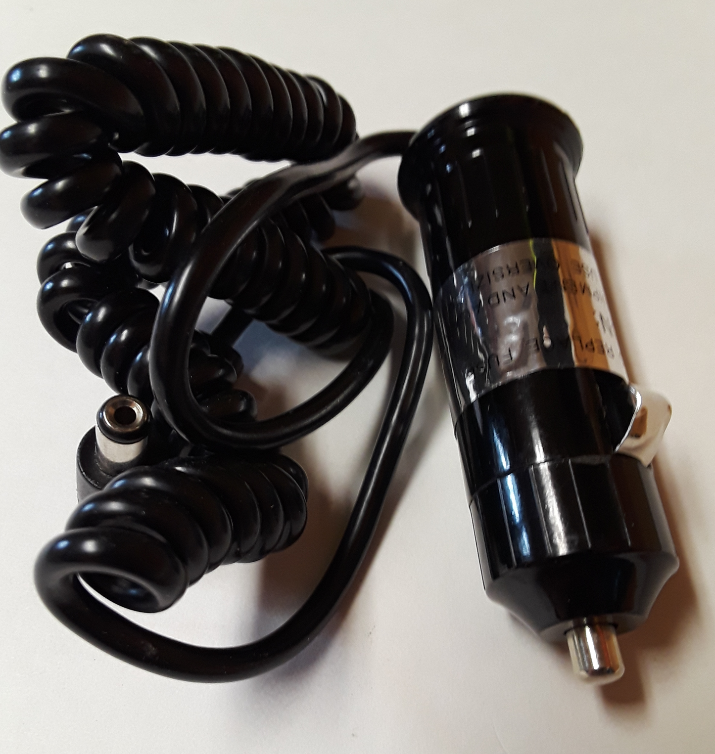Charger For Hand-Held Radios, 12 Volt, coiled wire