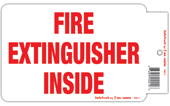 Fire Extinguisher Inside decal