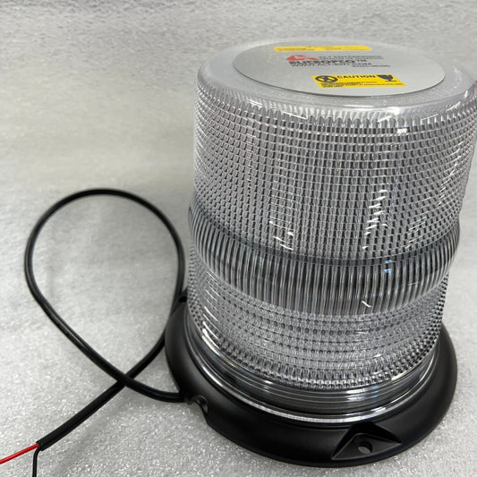 Amber LED Beacon Light with Clear Lens